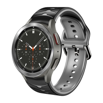 Curved Texture Silicone Watch Band, For Samsung  Galaxy Watch 4 Classic 46mm