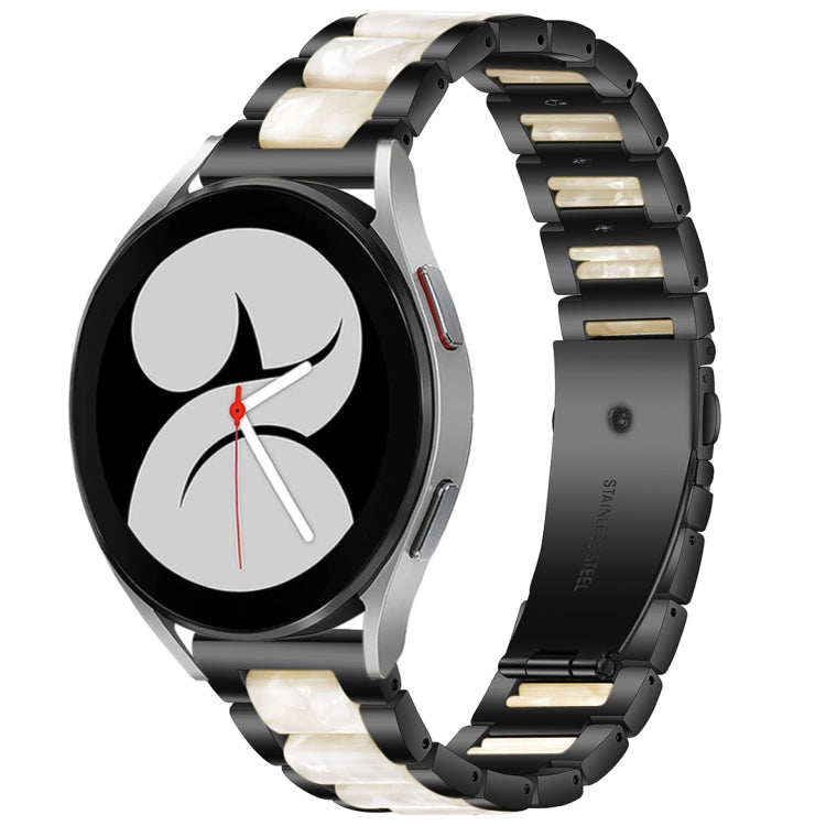 Interbead Resin Metal Watch Band, For Galaxy Watch 5 40 / 44mm, For Galaxy Watch 5 Pro 45mm, For Galaxy Watch 4 40 / 44mm