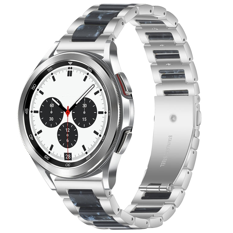 Interbead Resin Metal Watch Band, For Galaxy Watch 4 Classic 42 / 46mm