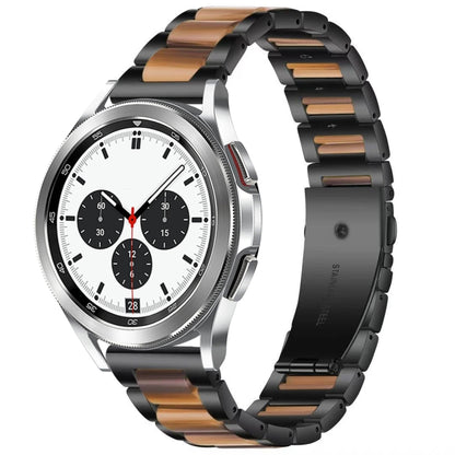 Interbead Resin Metal Watch Band, For Galaxy Watch 4 Classic 42 / 46mm