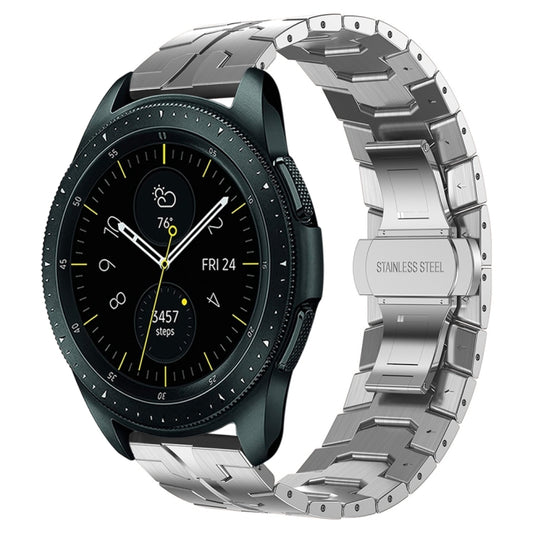 Armor Stainless Steel Metal Watch Band, For Samsung Galaxy watch 42mm, For Samsung Galaxy Watch3 41mm, For Samsung Galaxy Gear Sport, For Samsung Galaxy Watch Active, For Samsung Galaxy Watch5 / Watch5 Pro, For Samsung Galaxy Watch4 / Watch4 Classic