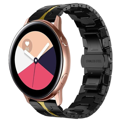 Armor Stainless Steel Metal Watch Band, For Samsung Galaxy watch 42mm, For Samsung Galaxy Watch3 41mm, For Samsung Galaxy Gear Sport, For Samsung Galaxy Watch Active, For Samsung Galaxy Watch5 / Watch5 Pro, For Samsung Galaxy Watch4 / Watch4 Classic