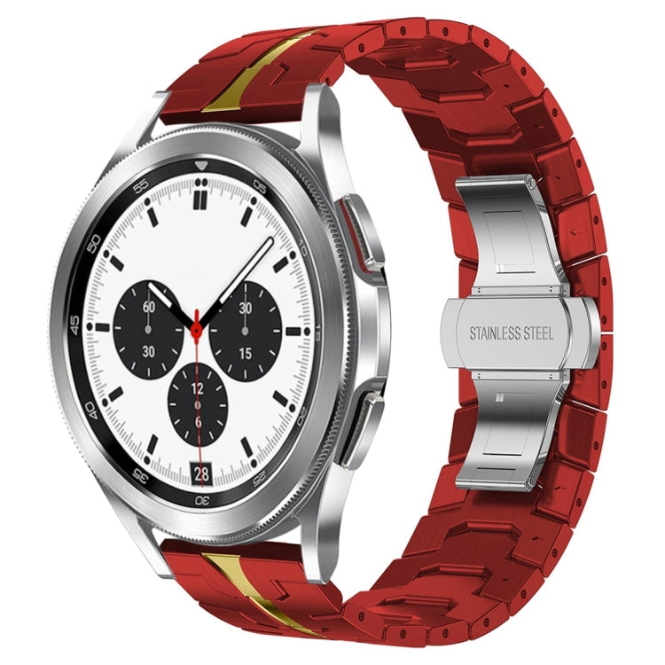 Armor Stainless Steel Metal Watch Band, For Samsung Galaxy watch 42mm, For Samsung Galaxy Watch3 41mm, For Samsung Galaxy Gear Sport, For Samsung Galaxy Watch Active, For Samsung Galaxy Watch5 / Watch5 Pro, For Samsung Galaxy Watch4 / Watch4 Classic