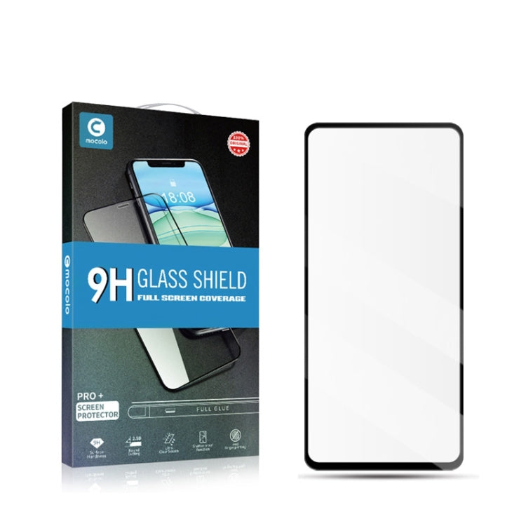 For Samsung Galaxy A54 mocolo 0.33mm 9H 2.5D Full Glue Tempered Glass Film, For Samsung Galaxy A54
