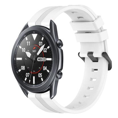 22mm Concave Striped Slicone Watch Band, For Samsung Galaxy Watch3 45mm, For Samsung Galaxy Watch 46mm, For Samsung Gear S3 Classic, For Samsung Gear S3 Frontier