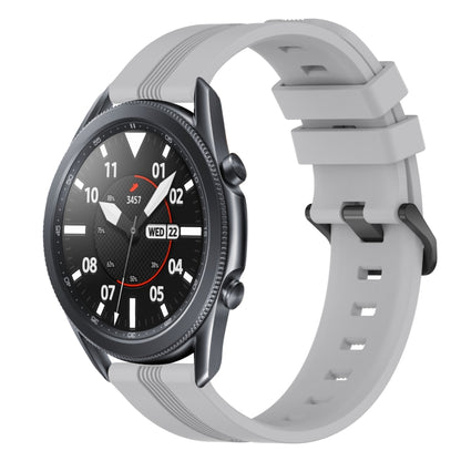 22mm Concave Striped Slicone Watch Band, For Samsung Galaxy Watch3 45mm, For Samsung Galaxy Watch 46mm, For Samsung Gear S3 Classic, For Samsung Gear S3 Frontier