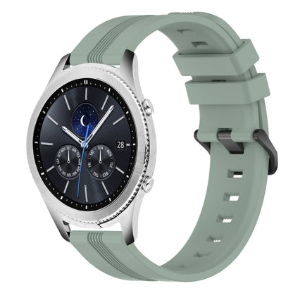 22mm Concave Striped Slicone Watch Band, For Samsung Galaxy Watch3 45mm, For Samsung Galaxy Watch 46mm, For Samsung Gear S3 Classic, For Samsung Gear S3 Frontier