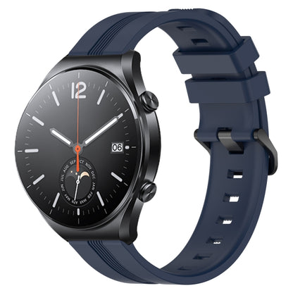 22mm Concave Striped Slicone Watch Band, For Xiaomi Watch S2 42mm, For Xiaomi Watch S2 46mm, For Xiaomi MI Watch S1, For Xiaomi MI Watch S1 Pro