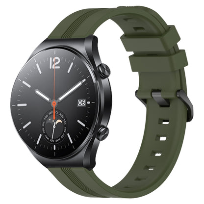 22mm Concave Striped Slicone Watch Band, For Xiaomi Watch S2 42mm, For Xiaomi Watch S2 46mm, For Xiaomi MI Watch S1, For Xiaomi MI Watch S1 Pro