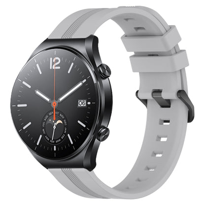22mm Concave Striped Slicone Watch Band, For Xiaomi Watch S2 42mm, For Xiaomi Watch S2 46mm, For Xiaomi MI Watch S1, For Xiaomi MI Watch S1 Pro