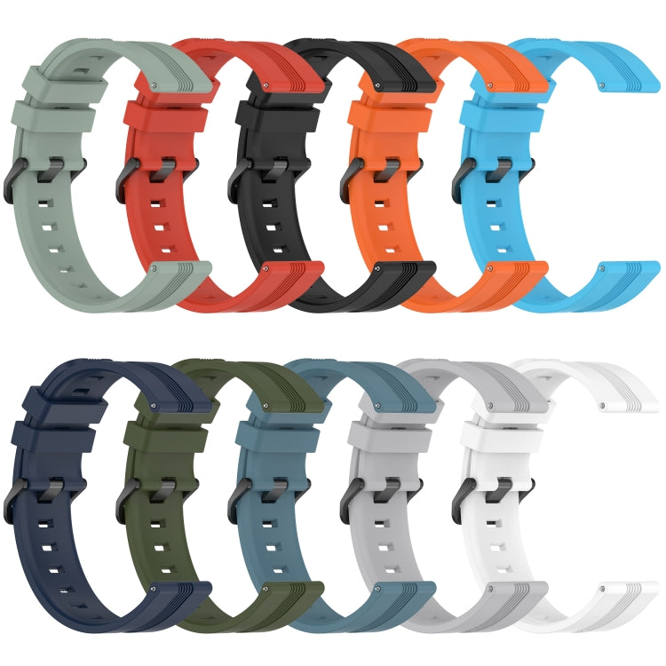 20mm Concave Striped Slicone Watch Band, For Samsung Galaxy Watch5 44mm, For Samsung Galaxy Watch 6 Classic 47mm, For Samsung Galaxy Watch5 40mm, For Samsung Galaxy Watch5 Pro 45mm