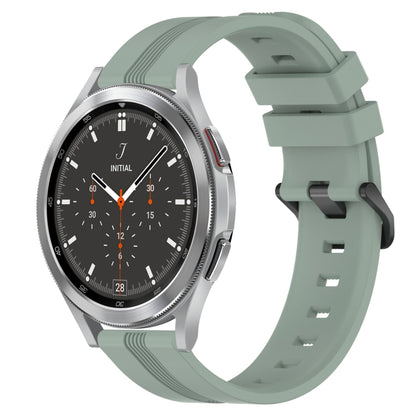 20mm Concave Striped Slicone Watch Band, For Samsung Galaxy Watch4 44mm, For Samsung Galaxy Watch4 40mm, For Samsung  Galaxy Watch 4 Classic 42mm, For Samsung  Galaxy Watch 4 Classic 46mm