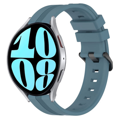 20mm Concave Striped Slicone Watch Band, For Samsung Galaxy Watch 6 40mm, For Samsung Galaxy Watch 6 Classic 43mm