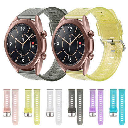 20mm Transparent Shiny Diamond TPU Watch Band, For Samsung Galaxy Watch 3 41mm, For Samsung Galaxy Watch 42mm, For Samsung Galaxy Watch5 40mm / 44mm, For Samsung Galaxy Watch5 Pro, For Samsung Galaxy Watch4 / Watch4 Classic, For Samsung Galaxy Watch3 4...