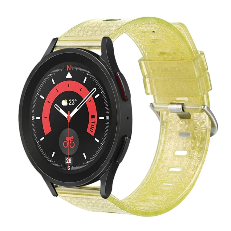 20mm Transparent Shiny Diamond TPU Watch Band, For Samsung Galaxy Watch 3 41mm, For Samsung Galaxy Watch 42mm, For Samsung Galaxy Watch5 40mm / 44mm, For Samsung Galaxy Watch5 Pro, For Samsung Galaxy Watch4 / Watch4 Classic, For Samsung Galaxy Watch3 4...