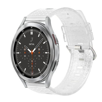 20mm Transparent Shiny Diamond TPU Watch Band, For Samsung Galaxy Watch 3 41mm, For Samsung Galaxy Watch 42mm, For Samsung Galaxy Watch5 40mm / 44mm, For Samsung Galaxy Watch5 Pro, For Samsung Galaxy Watch4 / Watch4 Classic, For Samsung Galaxy Watch3 4...