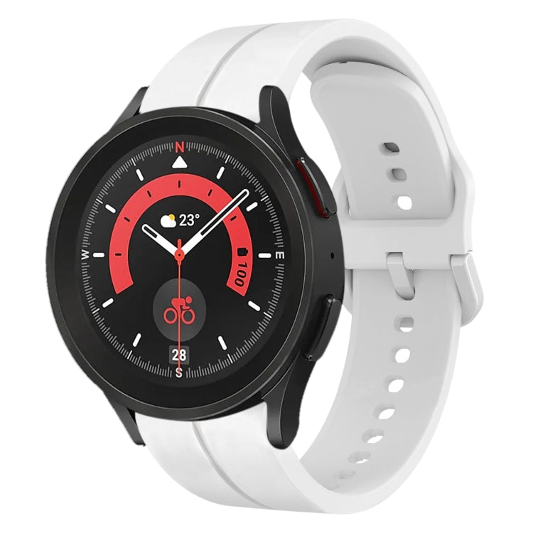 20mm Loop Silicone Watch Band, For Samsung Galaxy Watch 6 Classic 47mm, For Samsung Galaxy Watch5 44mm, For Samsung Galaxy Watch5 40mm, For Samsung Galaxy Watch5 Pro 45mm