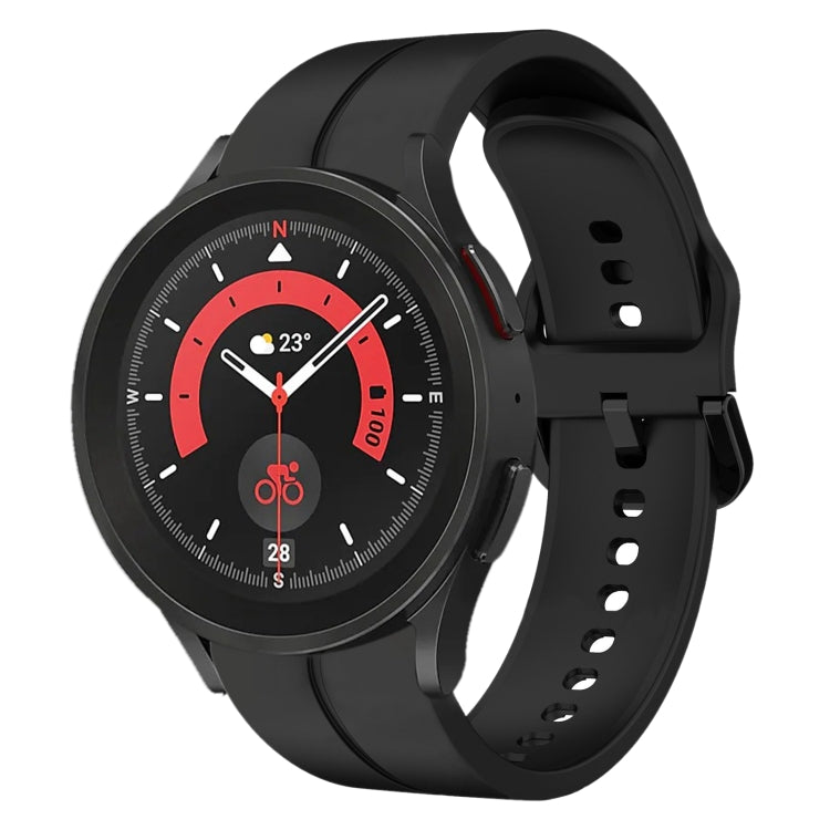 20mm Loop Silicone Watch Band, For Samsung Galaxy Watch 6 Classic 47mm, For Samsung Galaxy Watch5 44mm, For Samsung Galaxy Watch5 40mm, For Samsung Galaxy Watch5 Pro 45mm