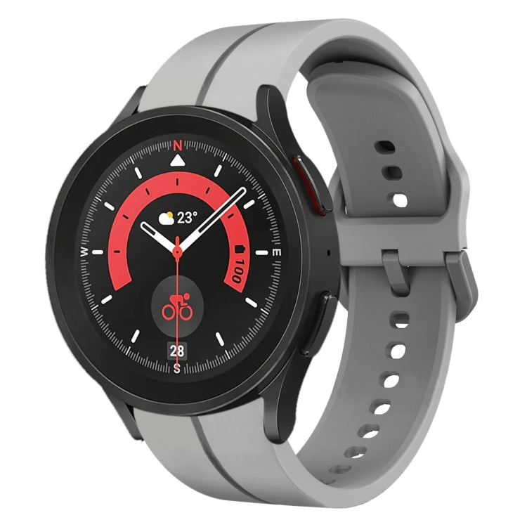 20mm Loop Silicone Watch Band, For Samsung Galaxy Watch 6 Classic 47mm, For Samsung Galaxy Watch5 44mm, For Samsung Galaxy Watch5 40mm, For Samsung Galaxy Watch5 Pro 45mm