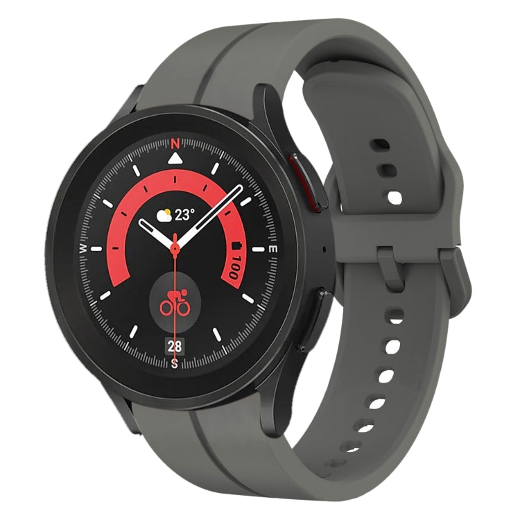 20mm Loop Silicone Watch Band, For Samsung Galaxy Watch 6 Classic 47mm, For Samsung Galaxy Watch5 44mm, For Samsung Galaxy Watch5 40mm, For Samsung Galaxy Watch5 Pro 45mm