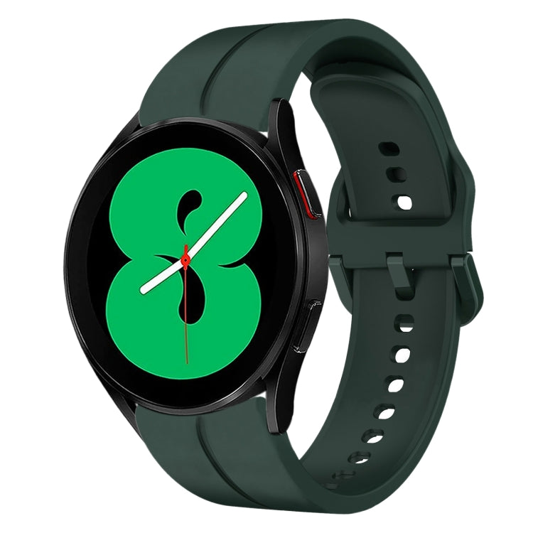 20mm Loop Silicone Watch Band, For Samsung Galaxy Watch4 44mm, For Samsung Galaxy Watch4 40mm, For Samsung  Galaxy Watch 4 Classic 42mm, For Samsung  Galaxy Watch 4 Classic 46mm