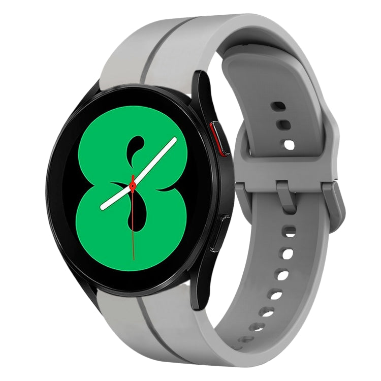 20mm Loop Silicone Watch Band, For Samsung Galaxy Watch4 44mm, For Samsung Galaxy Watch4 40mm, For Samsung  Galaxy Watch 4 Classic 42mm, For Samsung  Galaxy Watch 4 Classic 46mm