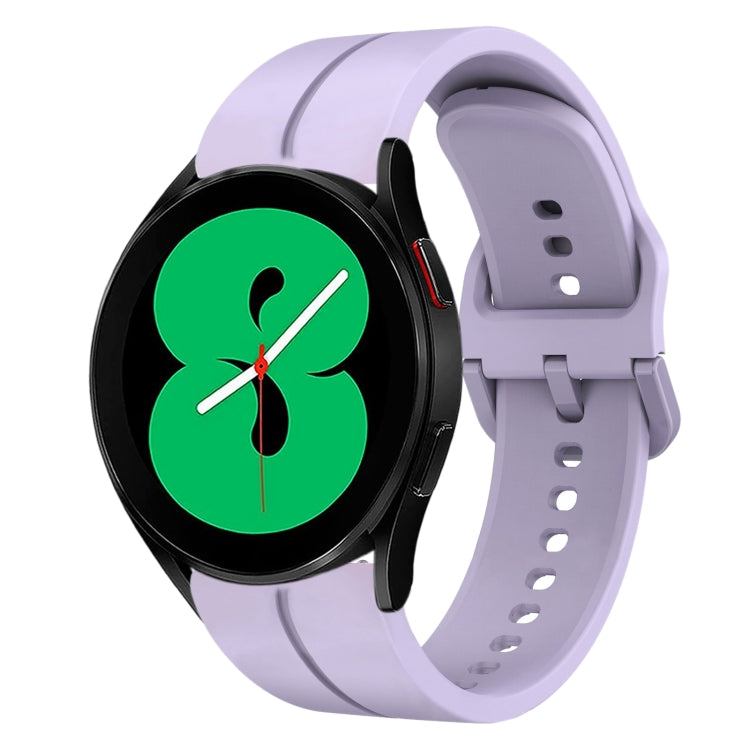 20mm Loop Silicone Watch Band, For Samsung Galaxy Watch4 44mm, For Samsung Galaxy Watch4 40mm, For Samsung  Galaxy Watch 4 Classic 42mm, For Samsung  Galaxy Watch 4 Classic 46mm