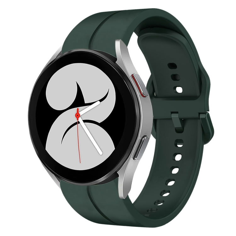 20mm Loop Silicone Watch Band, For Samsung Galaxy Watch4 44mm, For Samsung Galaxy Watch4 40mm, For Samsung  Galaxy Watch 4 Classic 42mm, For Samsung  Galaxy Watch 4 Classic 46mm