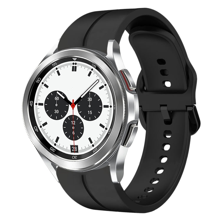 20mm Loop Silicone Watch Band, For Samsung Galaxy Watch4 44mm, For Samsung Galaxy Watch4 40mm, For Samsung  Galaxy Watch 4 Classic 42mm, For Samsung  Galaxy Watch 4 Classic 46mm