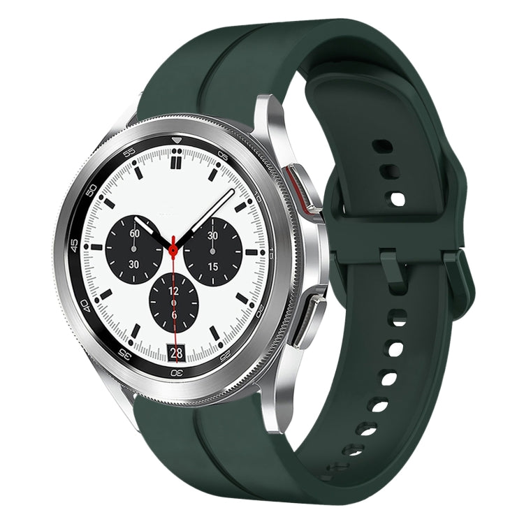 20mm Loop Silicone Watch Band, For Samsung Galaxy Watch4 44mm, For Samsung Galaxy Watch4 40mm, For Samsung  Galaxy Watch 4 Classic 42mm, For Samsung  Galaxy Watch 4 Classic 46mm