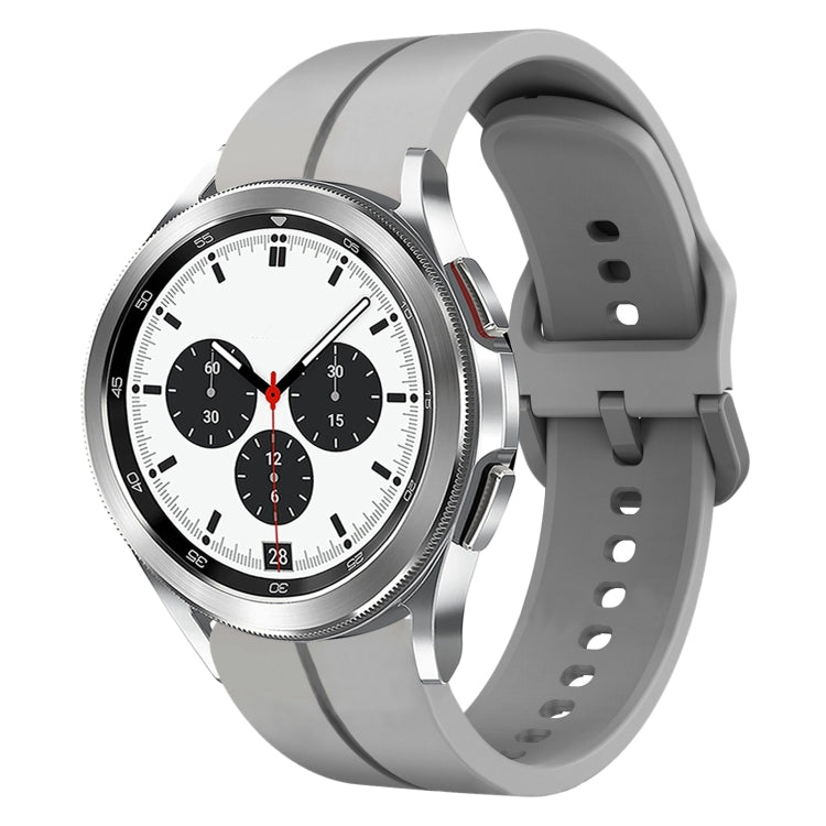 20mm Loop Silicone Watch Band, For Samsung Galaxy Watch4 44mm, For Samsung Galaxy Watch4 40mm, For Samsung  Galaxy Watch 4 Classic 42mm, For Samsung  Galaxy Watch 4 Classic 46mm