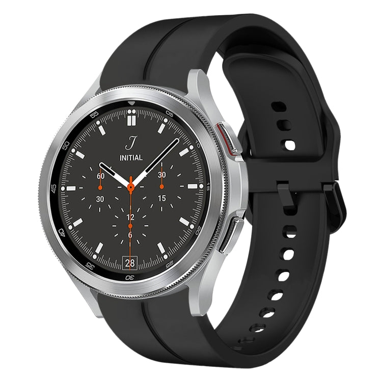 20mm Loop Silicone Watch Band, For Samsung Galaxy Watch4 44mm, For Samsung Galaxy Watch4 40mm, For Samsung  Galaxy Watch 4 Classic 42mm, For Samsung  Galaxy Watch 4 Classic 46mm