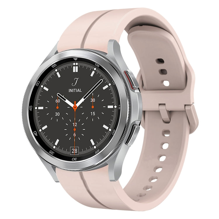 20mm Loop Silicone Watch Band, For Samsung Galaxy Watch4 44mm, For Samsung Galaxy Watch4 40mm, For Samsung  Galaxy Watch 4 Classic 42mm, For Samsung  Galaxy Watch 4 Classic 46mm