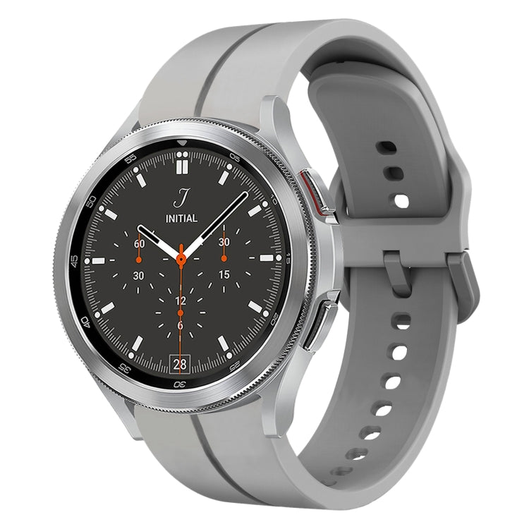 20mm Loop Silicone Watch Band, For Samsung Galaxy Watch4 44mm, For Samsung Galaxy Watch4 40mm, For Samsung  Galaxy Watch 4 Classic 42mm, For Samsung  Galaxy Watch 4 Classic 46mm