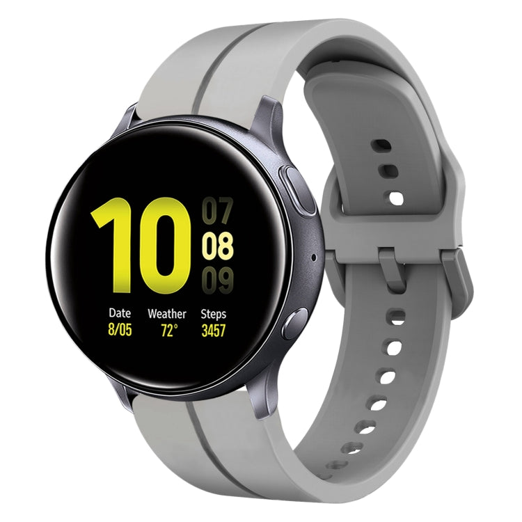 20mm Loop Silicone Watch Band, For Samsung Galaxy Watch Active 2 40mm, For Samsung Galaxy Watch Active 2 44mm, For Samsung Galaxy Watch 42mm, For Samsung Galaxy Watch 6 44mm