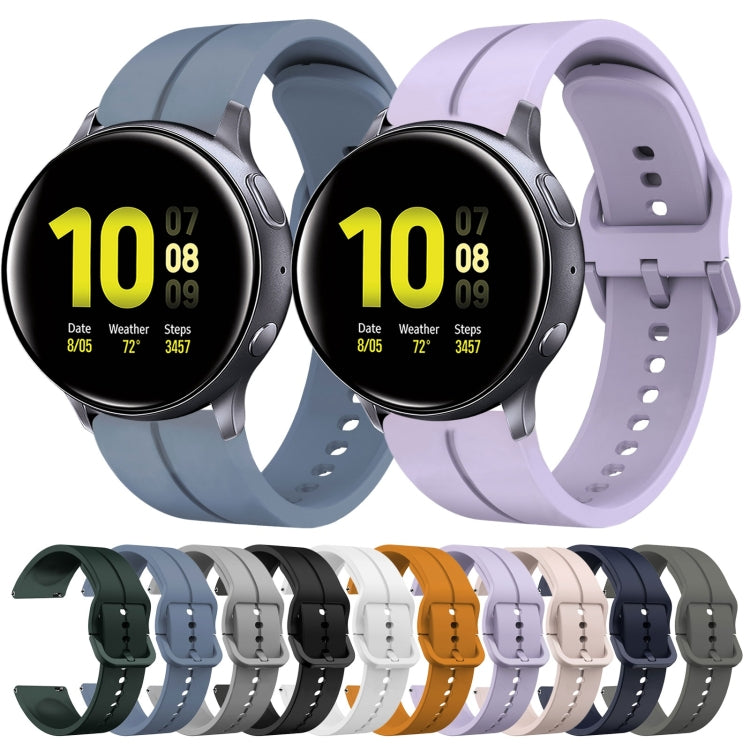 20mm Loop Silicone Watch Band, For Samsung Galaxy Watch Active 2 40mm, For Samsung Galaxy Watch Active 2 44mm, For Samsung Galaxy Watch 42mm, For Samsung Galaxy Watch 6 44mm