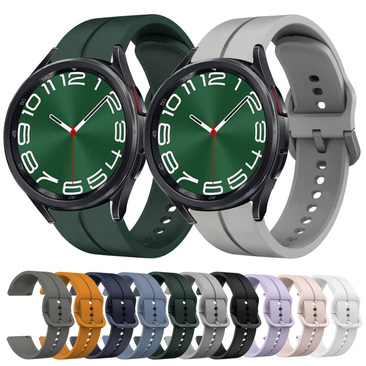 20mm Loop Silicone Watch Band, For Samsung Galaxy Watch 6 Classic 47mm, For Samsung Galaxy Watch5 44mm, For Samsung Galaxy Watch5 40mm, For Samsung Galaxy Watch5 Pro 45mm