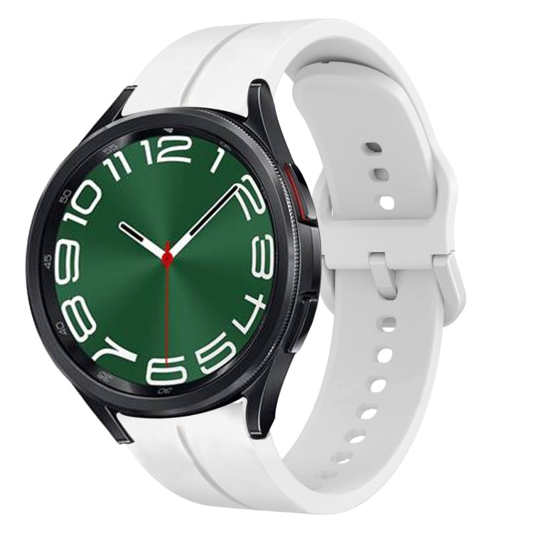 20mm Loop Silicone Watch Band, For Samsung Galaxy Watch 6 40mm, For Samsung Galaxy Watch 6 Classic 43mm