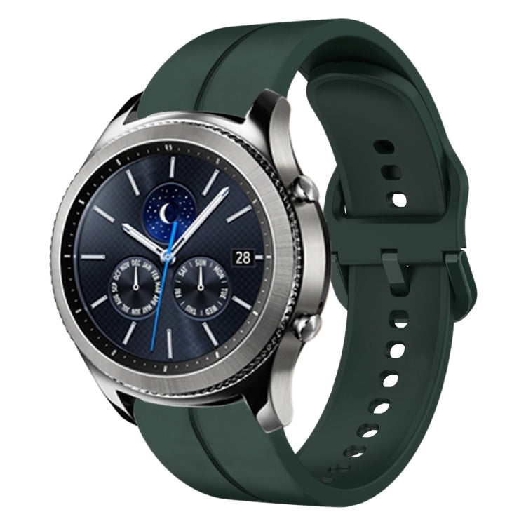 22mm Loop Silicone Watch Band, For Samsung Galaxy Watch3 45mm, For Samsung Galaxy Watch 46mm, For Samsung Gear S3 Classic, For Samsung Gear S3 Frontier