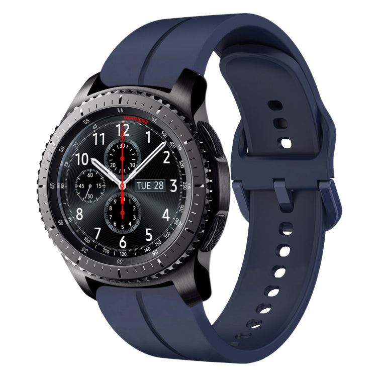 22mm Loop Silicone Watch Band, For Samsung Galaxy Watch3 45mm, For Samsung Galaxy Watch 46mm, For Samsung Gear S3 Classic, For Samsung Gear S3 Frontier