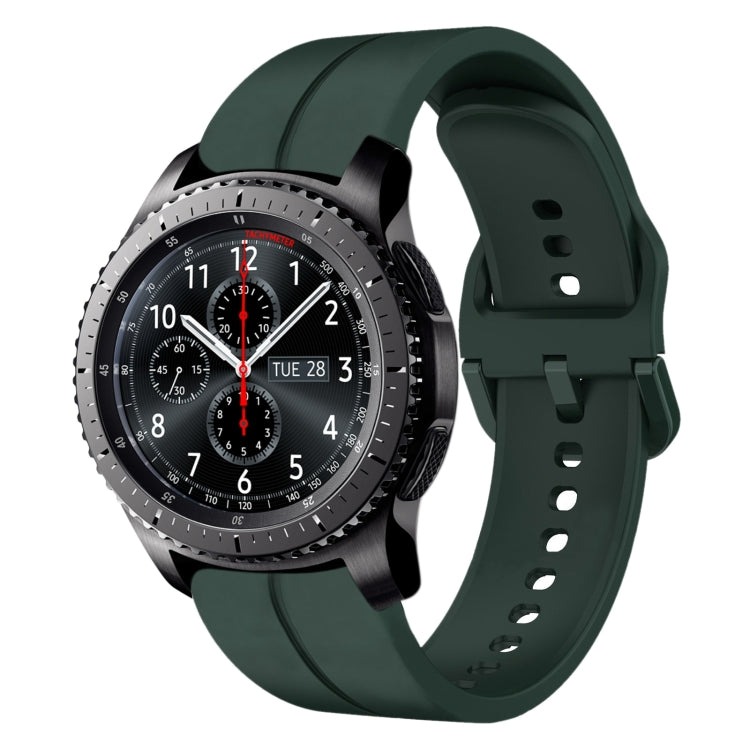 22mm Loop Silicone Watch Band, For Samsung Galaxy Watch3 45mm, For Samsung Galaxy Watch 46mm, For Samsung Gear S3 Classic, For Samsung Gear S3 Frontier