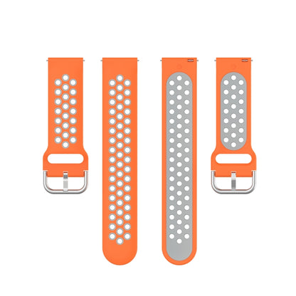 22mm Perforated Breathable Sports Silicone Watch Band, For Samsung Galaxy Watch3 45mm, For Samsung Gear S3 Classic, For Samsung Gear S3 Frontier
