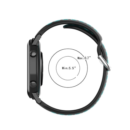 22mm Perforated Breathable Sports Silicone Watch Band, For Xiaomi Watch S2 42mm, For Xiaomi Watch S2 46mm, For Xiaomi MI Watch S1
