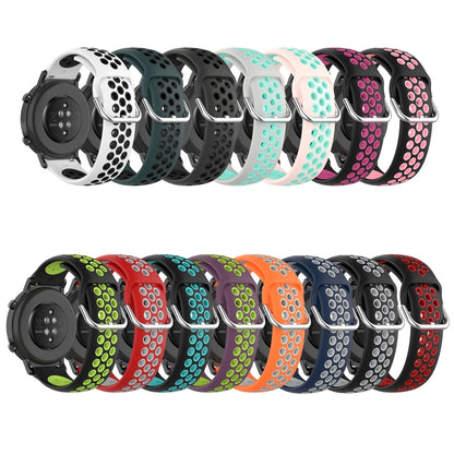 22mm Perforated Breathable Sports Silicone Watch Band, For Xiaomi MI Watch Sport, For Xiaomi Haylou RT2 LS10, For  Xiaomi Haylou RS4 LS12
