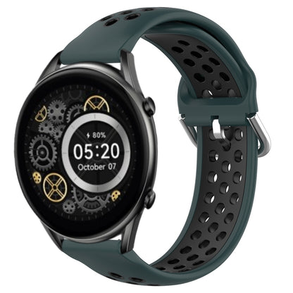 22mm Perforated Breathable Sports Silicone Watch Band, For Xiaomi MI Watch Sport, For Xiaomi Haylou RT2 LS10, For  Xiaomi Haylou RS4 LS12