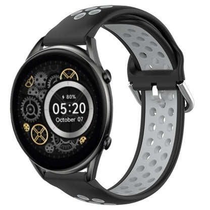 22mm Perforated Breathable Sports Silicone Watch Band, For Xiaomi MI Watch Sport, For Xiaomi Haylou RT2 LS10, For  Xiaomi Haylou RS4 LS12