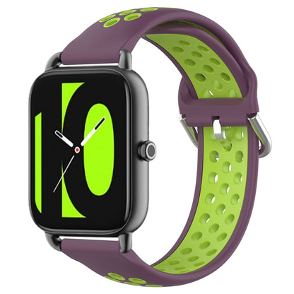 22mm Perforated Breathable Sports Silicone Watch Band, For Xiaomi MI Watch Sport, For Xiaomi Haylou RT2 LS10, For  Xiaomi Haylou RS4 LS12