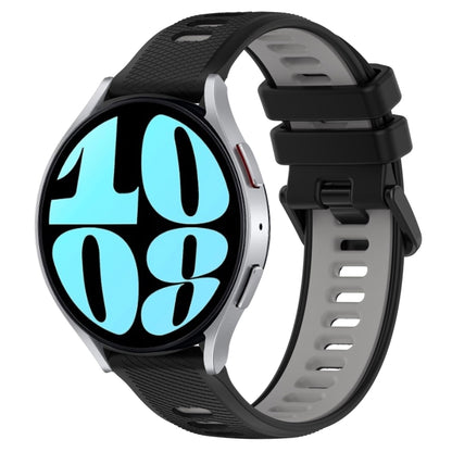 20mm Sports Two-Color Silicone Watch Band, For Samsung Galaxy Watch 6 40mm, For Samsung Galaxy Watch 6 Classic 43mm
