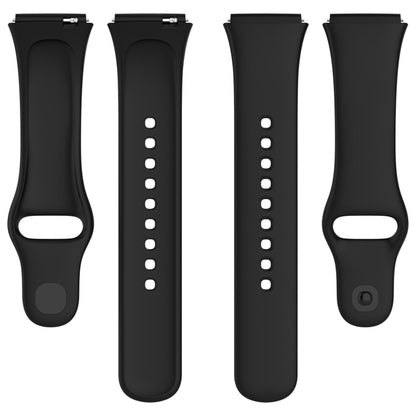 For Redmi Watch 3 Lite Sports Solid Color Silicone Replacement Watch Band, Black, White, Purple, Pink, Orange, Red, Green, Grey, Blue, Teal