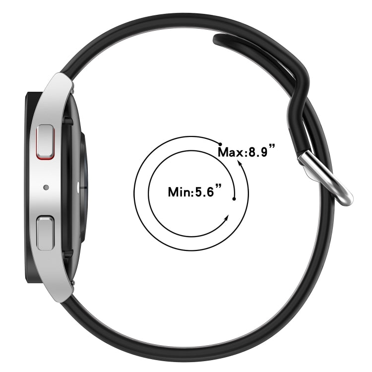 20mm Breathable Two-Color Silicone Watch Band, For Samsung  Galaxy Watch 4 Classic 42mm, For Samsung  Galaxy Watch 4 Classic 46mm, For Samsung Galaxy Watch Active 2 40mm